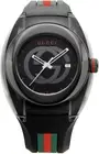 Gucci YA137107A Watch SYNC OUTLET Black Plain BOX Included Rubber Band Stainless
