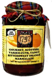 1797 Scottish Gourmet Orange Marmalade Bittersweet Tangy, With Slices & Chunks