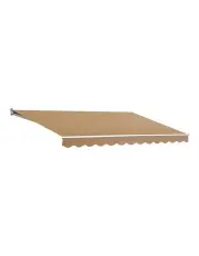 [Instahut] Retractable Folding Arm Awning Manual Sunshade 4Mx3M in Beige