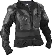 X AUTOHAUX Size XL Dirt Bike Motorcycle Riding Protective Full Body Armor Thorax Back Backbone Protector for Off-Road Cycling Black