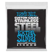 Ernie Ball Extra Slinky Stainless Steel Wound Electric Guitar String, 8-38 Gauge