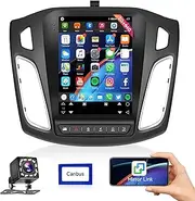 2G 64G For Ford Focus 2012 2013 2014 2015 2016 2017 2018 Android Car Stereo Radio,podofo 9.7inch Vertical HD Touch Screen Bluetooth Radio with Phone MirrorLink GPS Navigation Wifi FM Backup Camera Mic