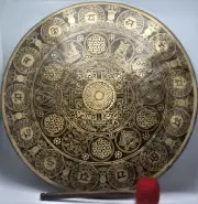 60cm Gong bell with special hand-carved designs - Chakra healing, meditation