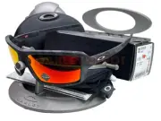 ✅️ OAKLEY CABLES 009129 MATTE BLACK CAMO/PRIZM RUBY SUNGLASSES (128)