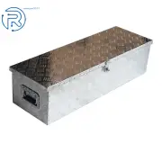 39" x 13" x 10" ALUMINUM PICKUP TRUCK TOOL BOX W/LOCK