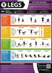 LEGS WORKOUT Professional Fitness Training Gym PosterFit POSTER w/QR Code