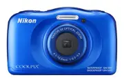 Nikon digital camera Waterproof 3x COOLPIX W100 Blue 13.17Mp Wi-Fi F/S w/Track#