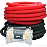 American Terminal AKIT025RB 0 Gauge AMP KIT Red/Black Amplifier Amp Power/Groun