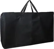 Luccov 4/6/ 8 Foot Folding Table Storage Bag, Waterproof Heavy Duty Large Carrying Bag for Folding Tables, Picnic/Camp Tables Cover with Durable Zipper & Shoulder Strap, 31" D X 49" W X4.7 H, Black