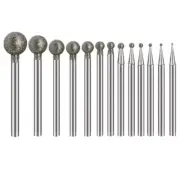 Round Burr Drill Bits Set 5pcs for Glass Tiles Stones and Hardened Metals