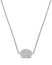 Diamond Select Cuts 14K 0.23 ct. tw. Diamond Cluster Necklace