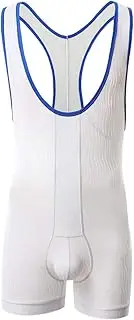 [SPNSSTCR] Men Athletic Supporters Undershirts Wrestling Singlet Sports Gym Jumpsuit Underwear Boxers