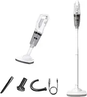 Quiet Stick Vacuum Cleaner Cordless Lightweight, Powerful Suction Handheld Lightweight Cordless Upright Vacuum Cleaners Rechargeable with HEPA Filter, Stick Vacuum for Pet Hair Hardwood Floors, Carpet