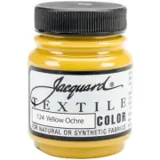 Jacquard Textile Color Fabric Paint 2.25oz Yellow Ochre
