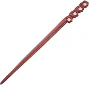 DECOMELODY Ancient Chinese Hairpin Handmade Red Sandalwood Hair Stick Chopsticks Women Retro Hair Accessories For Hanfu And Modern Outfits
