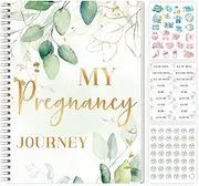 Pregnancy Journal Book,Pregnancy Journal Notebook with Sticker | Clear Printing Weekly Monthly Organizer for Baby Growth Record, Pregnancy Diary, Birth Examination Record
