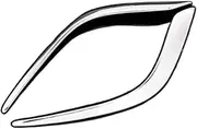 ALAGPNPMZH 2pcs Silver Chrome Front Fog Light Lamp Cover Trim Strip Auto Decoration Compatible with Mazda 6 Compatible with Atenza Gj 2014-2016 Chrome Style