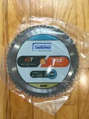 Luckyway 7-1/4" 60T with 5/8" Arbor TCT Circular Saw Blade for Cutting Wood