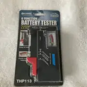 Universal 6 Function Battery Checker Volt Tester Cell AA AAA C D 9V Button New