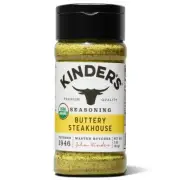 Kinder's Organic Buttery Steakhouse Rub Premium Quality Seasoning MSG Free, 3 oz