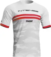 Thor Intense Assist Decoy Bicycle Jersey, white-red, Size M for Men White Red