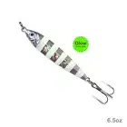 Glow Silver Fish WOW! 6.5oz Mega Metal Bait luna live Jig treble hook jigging