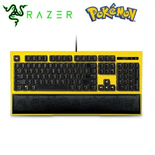 【RAZER 雷蛇】POKEMON ORNATA EXPERT 皮卡丘限定款 背光鍵盤 英文版