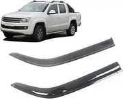 Car Side Window Visor Guard Vent Awnings Shelters Rain Guard Door Ventvisor Compatible with VW Compatible with Caddy Black Tinted(Compatible with Caddy 2004-2014)