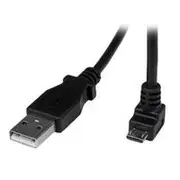 StarTech 2m Angled Micro USB Cable, Down Angle Micro USB - USBAUB2MD