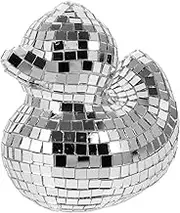 TOGEVAL Mirror Disco Ball Duck Ornament Creative Desktop Decor with Unique for Party and Holiday Decorations Made of and Adds Artistic Flair