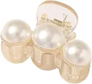 Women Pearl Hair Claw Clips Hairdressing Clips Anti-Slip Hair Claw Clips Children Hair Claw Clips Fine Hair Headdress Hair Accessories Styling Hair Clips for Women and Girls