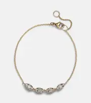 [Stone and Strand] Stone and Strand Muse 10kt gold bracelet with diamonds One Size gold