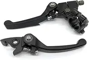 Motorcycle Brake Clutch Levers Folding Brake Clutch Lever Set for Motorcycle Pit Dirt Bike A-TV Quad 50cc 110cc 125cc 140cc 160cc 200cc Black Chrome Rear HAXTAUXPK(B3)