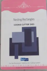 QuicKutz Nesting Rectangles, Cookie Cutter Dies, 5 Cutting Dies, CC-RCTANGLES-01