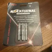 Nockturnal S Size High Visibility LED Lighted Arrow Nocks 3 pack Red, NEW