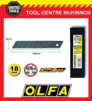OLFA 50-PACK ULTRASHARP BLACK 18mm SNAP OFF UTILITY KNIFE BLADES – MADE IN JAPAN