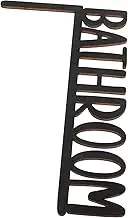 QUMIIRITY Bathroom Wall Sign Wooden Door Decoration Rustic Home Decor for Restroom Door Topper