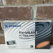 Proxim RangeLan2 7400 PC Card Wireless LAN Adapter Type II slots New Sealed