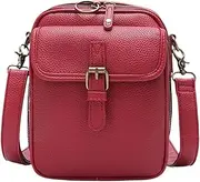 [Generic] Cross Body Bag For Woman Large Capacity Mini Messenger Bag PU Leather Shoulder Bag Crossbody Purse With 10 Card Slots