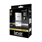 Lexar Professional GO SL400 Portable SSD With Hub, 1TB, Black