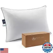 Pacific Coast Bed Pillow, Luxury Hotel Goose Feather and Down Firm Pillow for