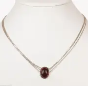 Alberto Juan Bezel Set Mexican Opal Sterling Silver Necklace
