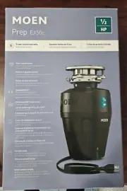 Moen EXP50C Prep Series 1/2 HP Continuous Feed Garbage Disposal Corded