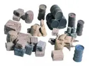 Woodland Scenics D203 HO Crates/Barrels/Sacks Train Scenery