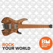 Ibanez Q Series Quest QX527PBABS Headless Electric Guitar 7-String Antique Brown
