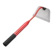 Garden Hoe 16" x 6" Steel Hoe Garden Tool with Handle, Red