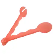 Tupperware Salad Tongs Serving Spoon and Fork Set Emberglow