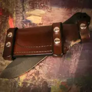 Becker BK2 Horizontal Carry Scout Sheath Handmade Leather Ambidextrous