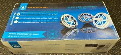 JL Audio MX650-CCX-SG-WLD-B 6.5" Marine Coaxial Speakers with Blue LED