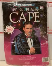 Halloween Vampire Dracula Adult 45" Cape with Stand-Up Collar Waterproof